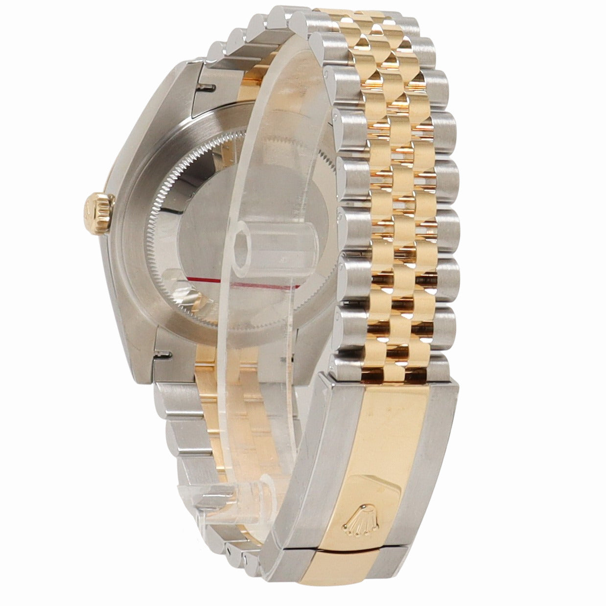 Rolex Datejust Two Tone Yellow Gold & Steel 41mm White MOP Diamond Dial Watch Reference #: 126333 - Happy Jewelers Fine Jewelry Lifetime Warranty
