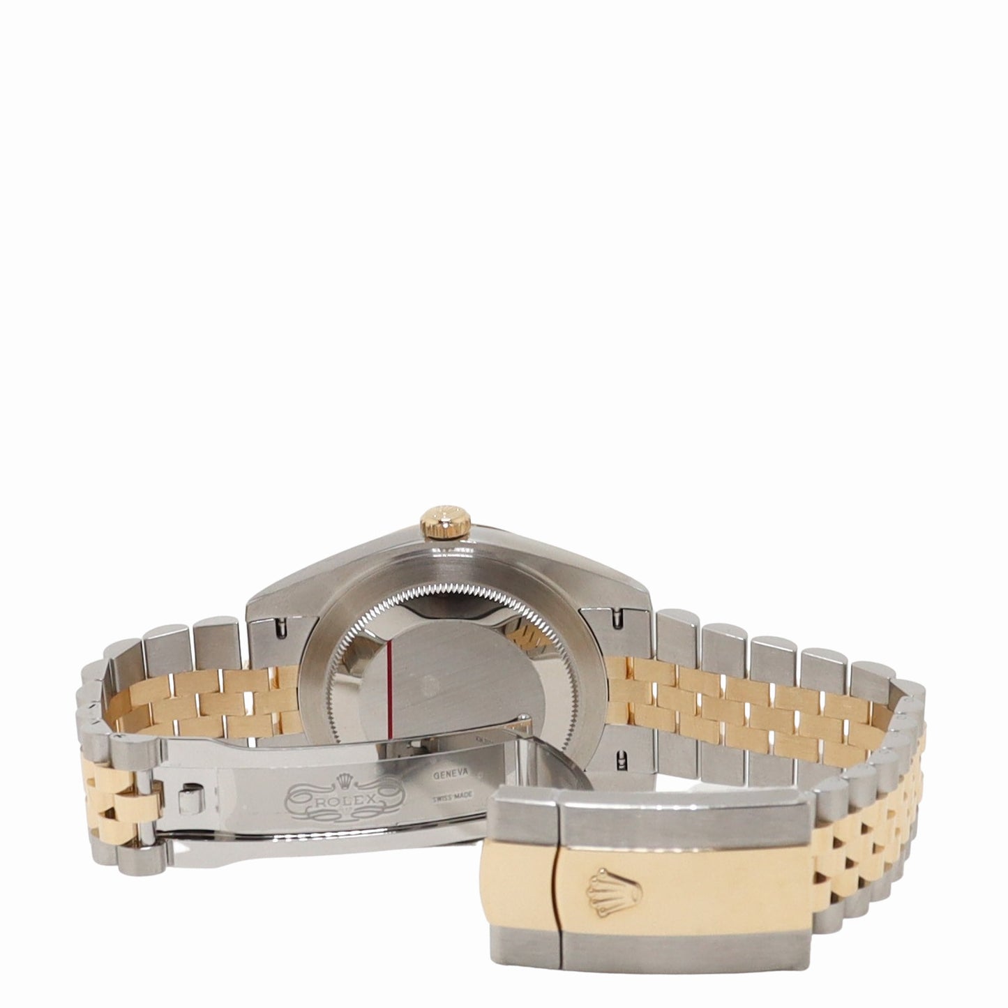 Rolex Datejust Two Tone Yellow Gold & Steel 41mm White MOP Diamond Dial Watch Reference #: 126333 - Happy Jewelers Fine Jewelry Lifetime Warranty