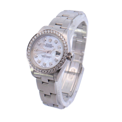 Rolex Datejust Stainless Steel 26mm Blue Stick Dial Watch Ref# 79160 - Happy Jewelers Fine Jewelry Lifetime Warranty