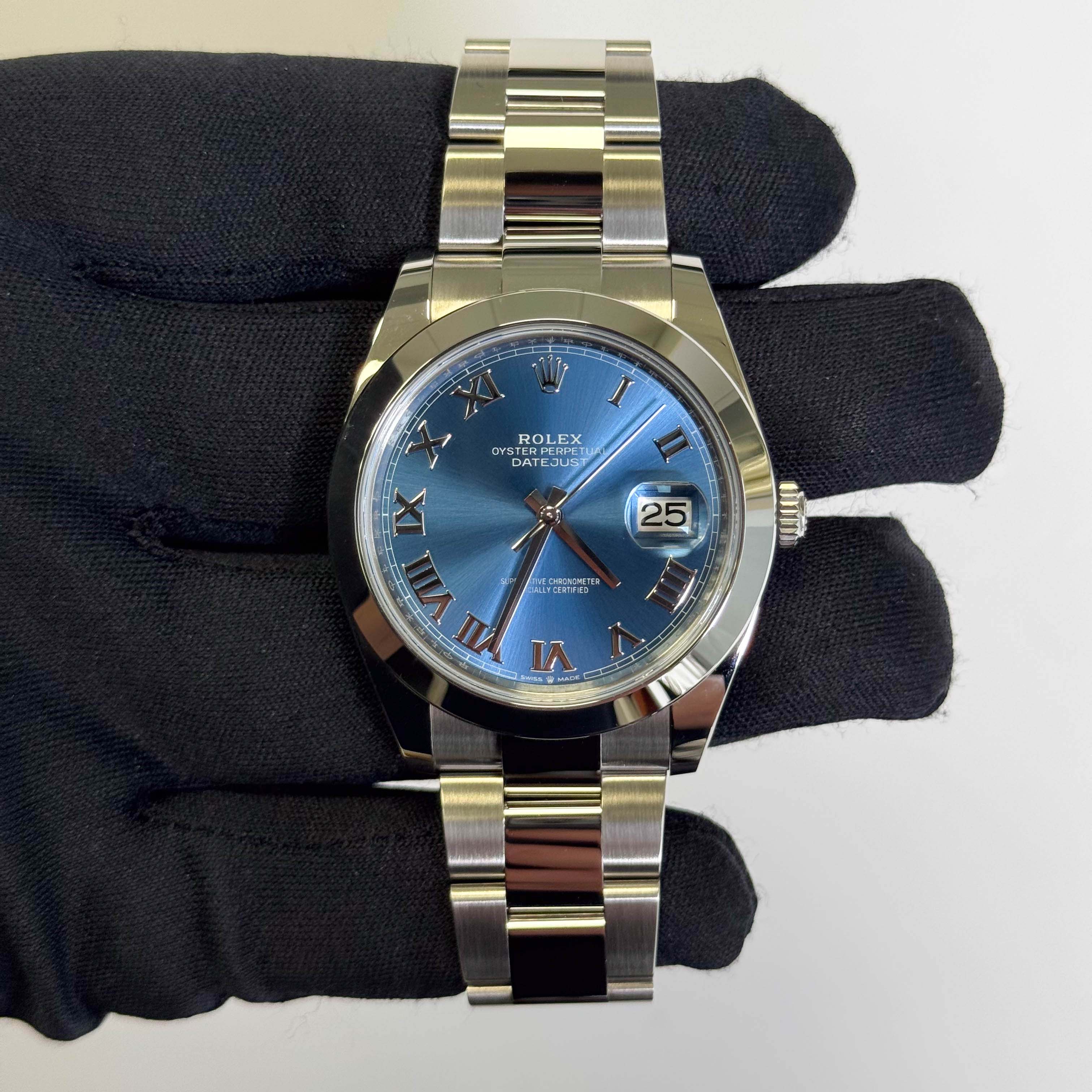 Rolex Datejust 41mm Blue Dial Watch Ref# 126300