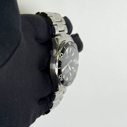 Omega Seamaster 41mm Black Dial Watch Ref# 2254.50 - Happy Jewelers Fine Jewelry Lifetime Warranty