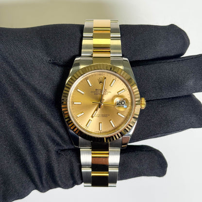 Rolex Datejust 41mm Champagne Dial Watch Ref# 126333