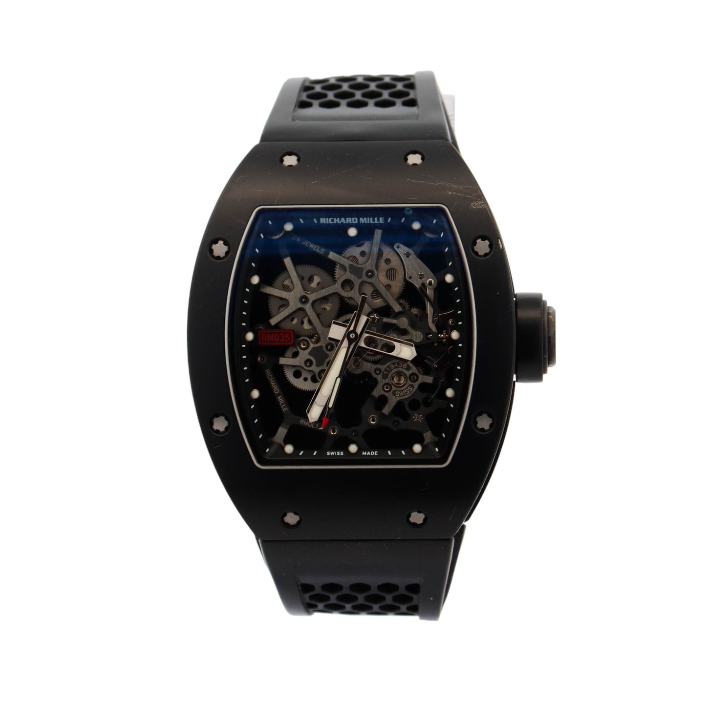 Richard Mille RM035 39.7mm Aluminum Skeleton Dial Watch Ref# RM037 - Happy Jewelers Fine Jewelry Lifetime Warranty