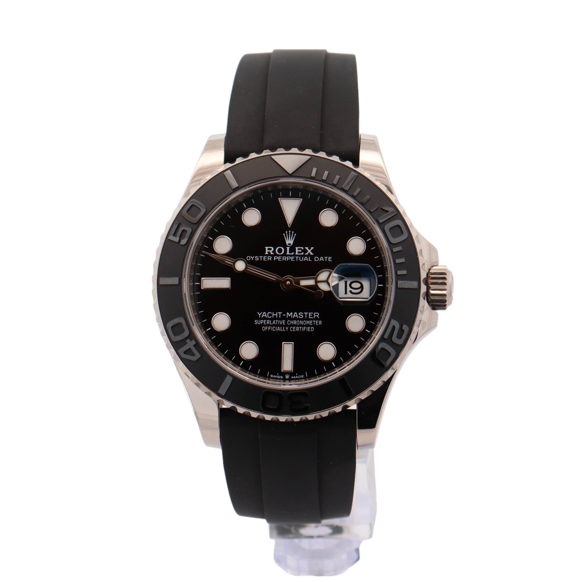 Rolex Men's Yacht-Master 18K White Gold 42mm Black Dot Dial Watch Reference #: 226659 - Happy Jewelers Fine Jewelry Lifetime Warranty