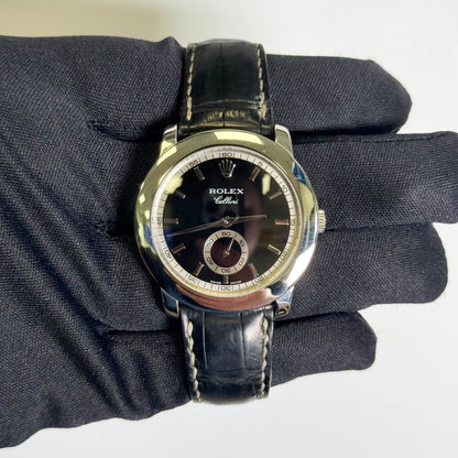 Rolex Cellini 35mm Black Dial Watch Ref# 5241