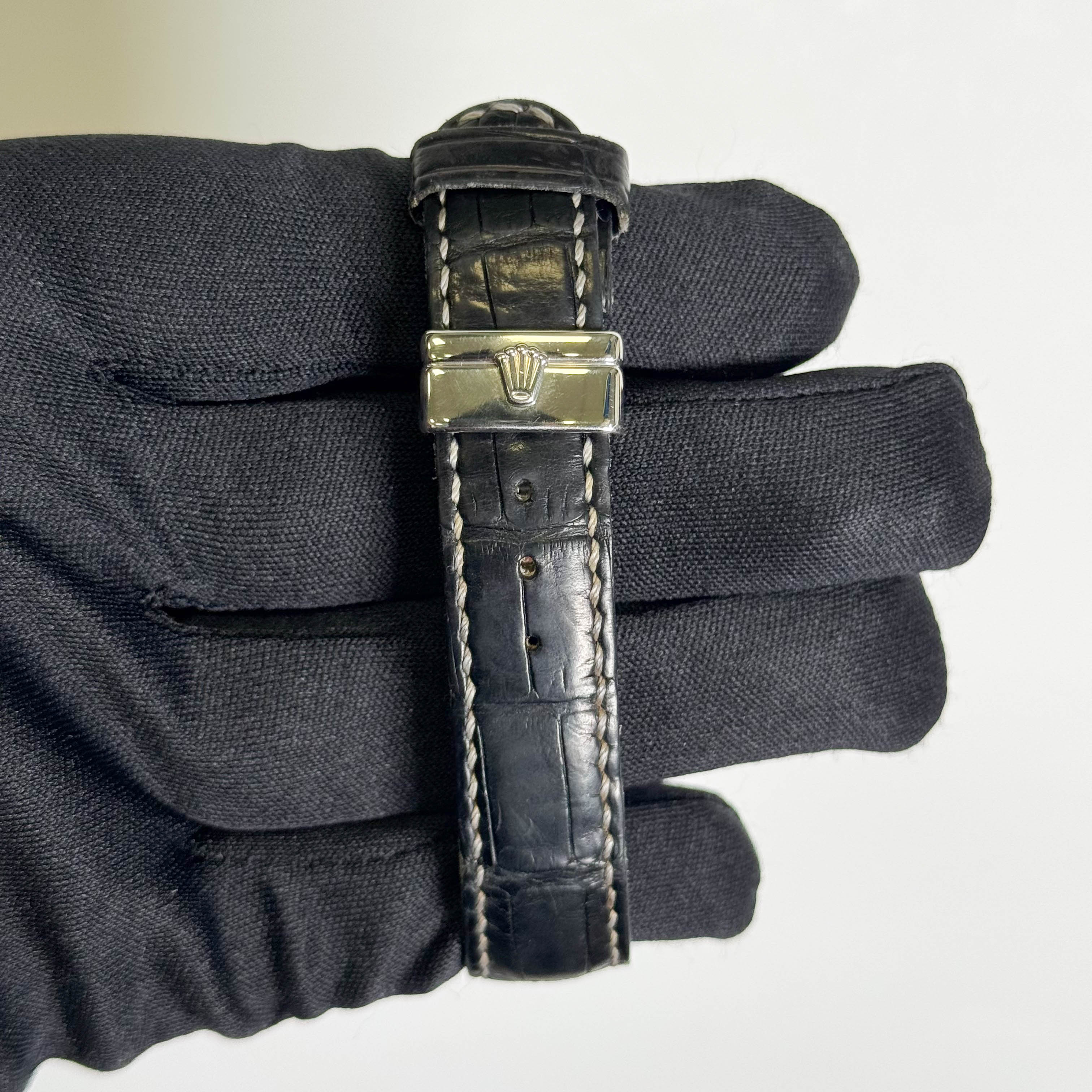 Rolex Cellini 35mm Black Dial Watch Ref# 5241