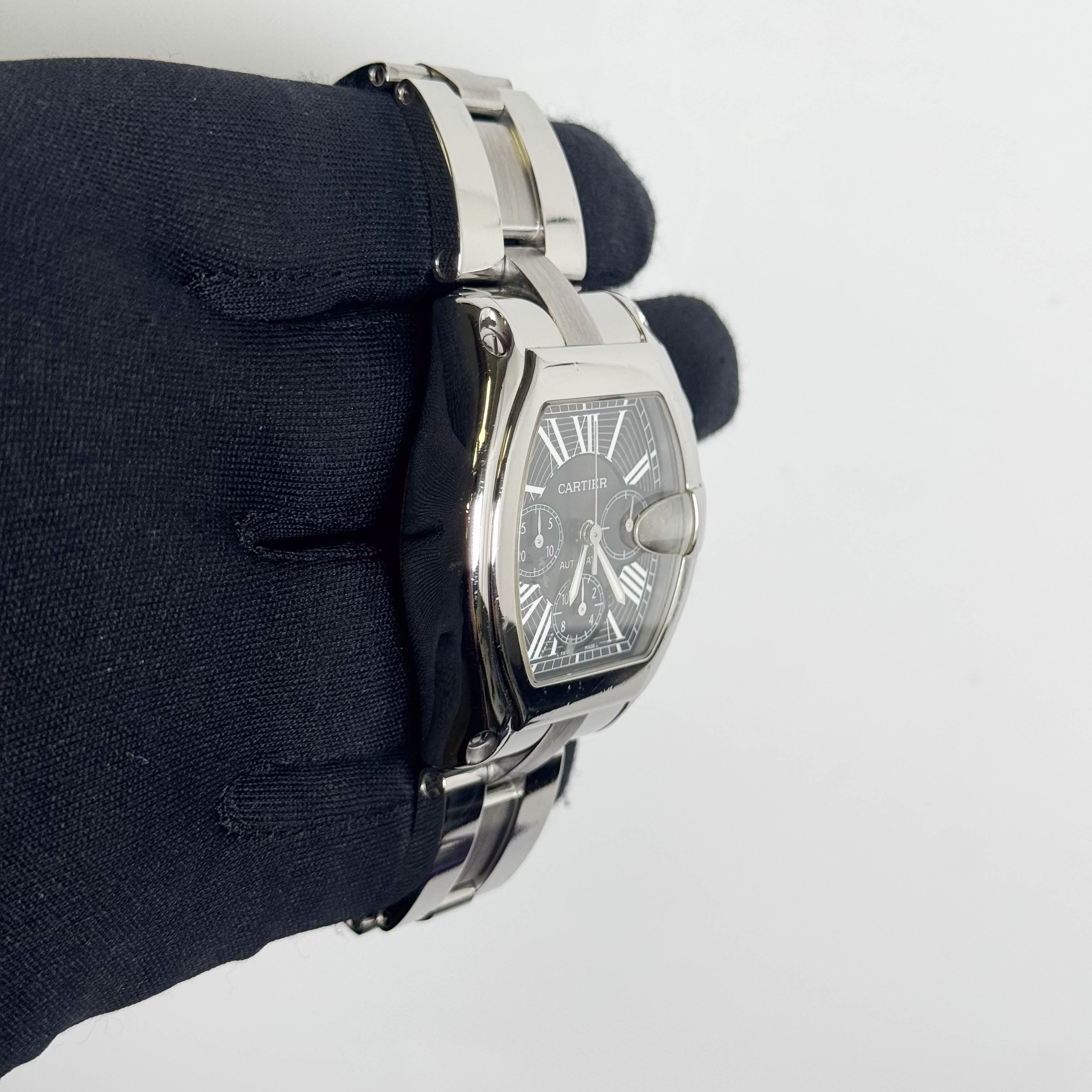 Cartier Roadster 43mm Black Dial Watch Ref# W62020X6 - Happy Jewelers Fine Jewelry Lifetime Warranty