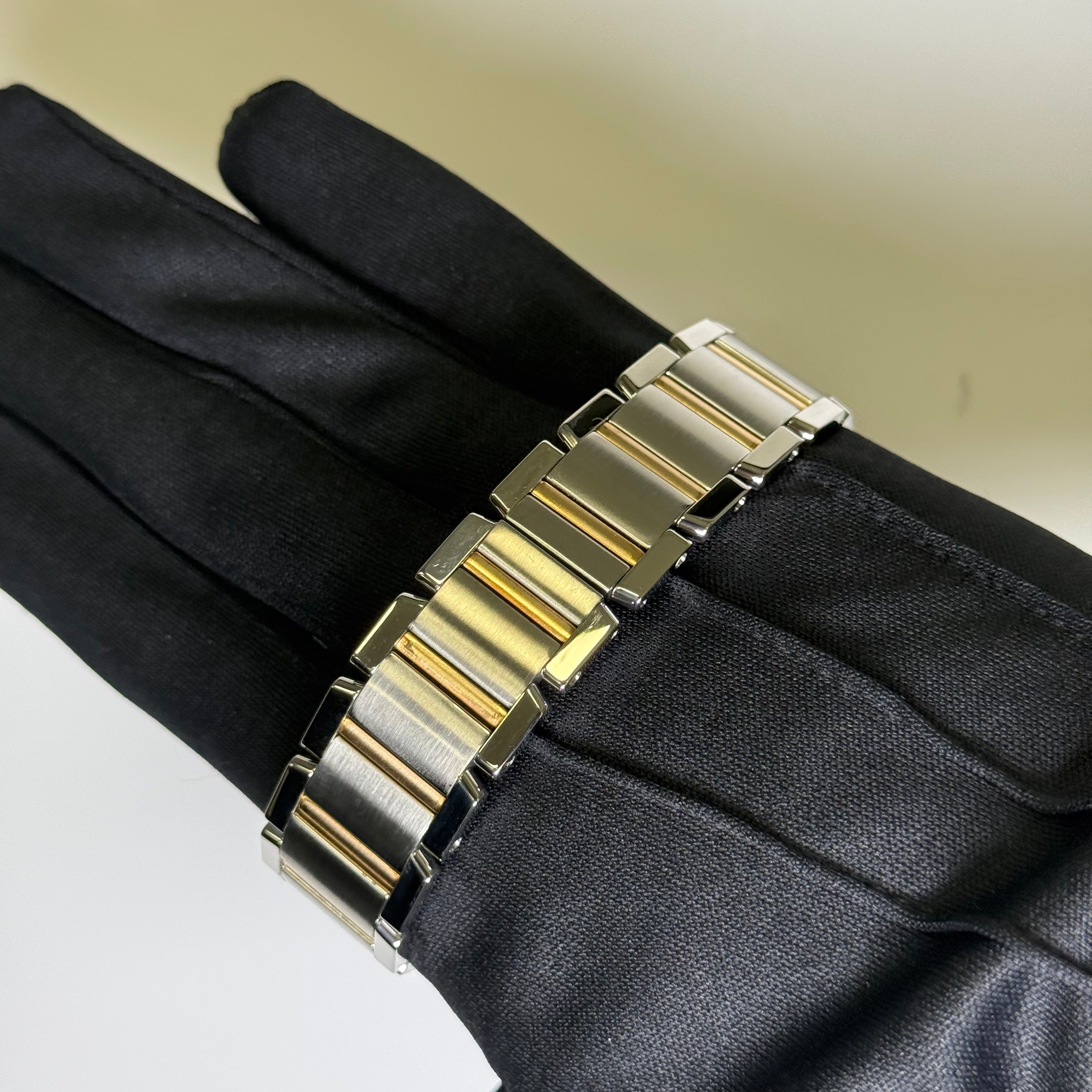 Cartier Tank Francaise 25mm Ivory Dial Ref# W51005Q4