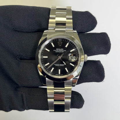 Rolex Datejust 36mm Black Stick Dial Watch Ref# 126300