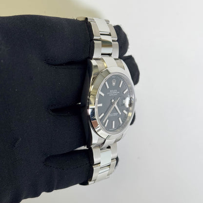 Rolex Datejust 36mm Black Stick Dial Watch Ref# 126300