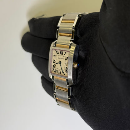 Cartier Tank 25mm White Dial Watch Ref# W51012Q4