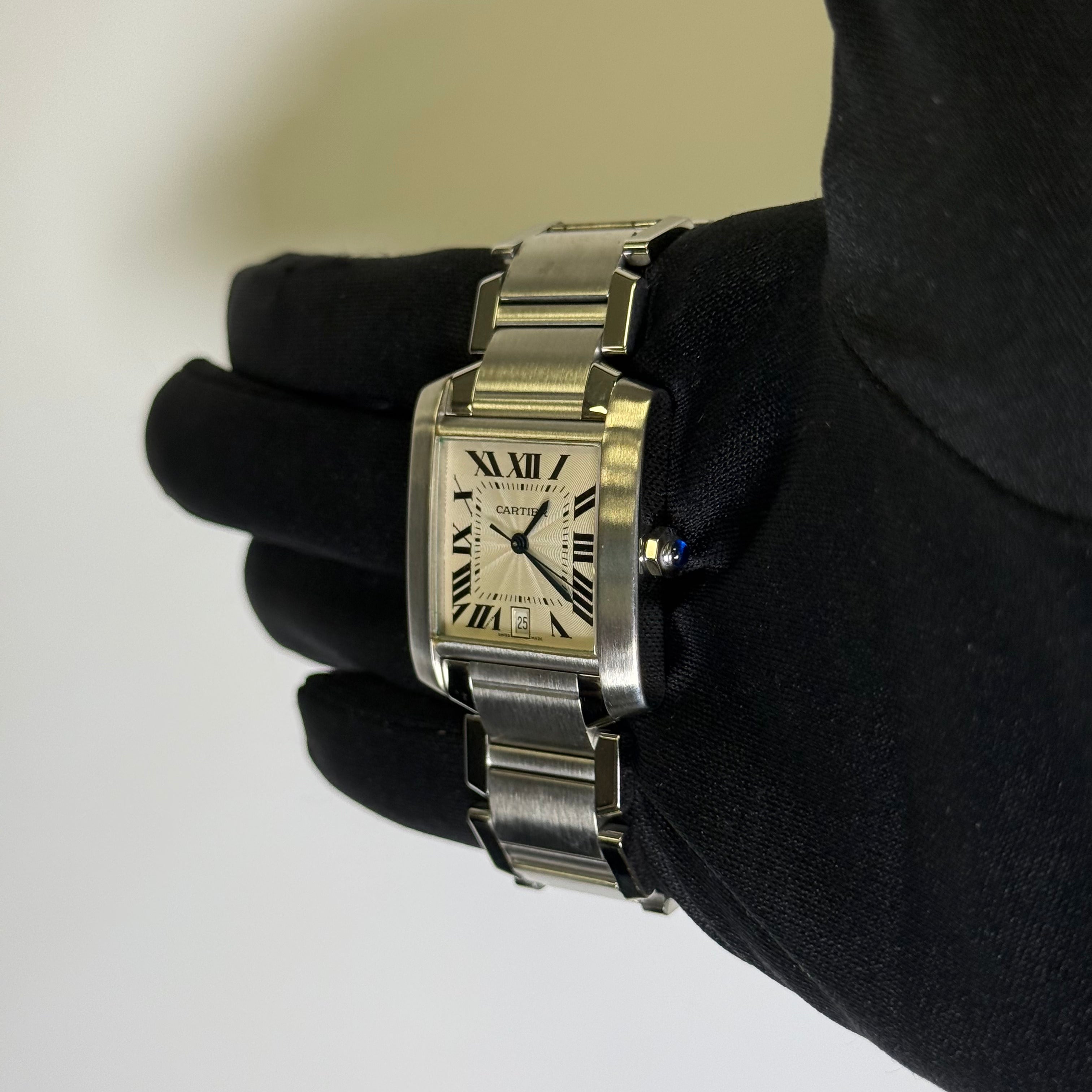 Cartier Tank 28mm White Dial Watch Ref# W51002Q3