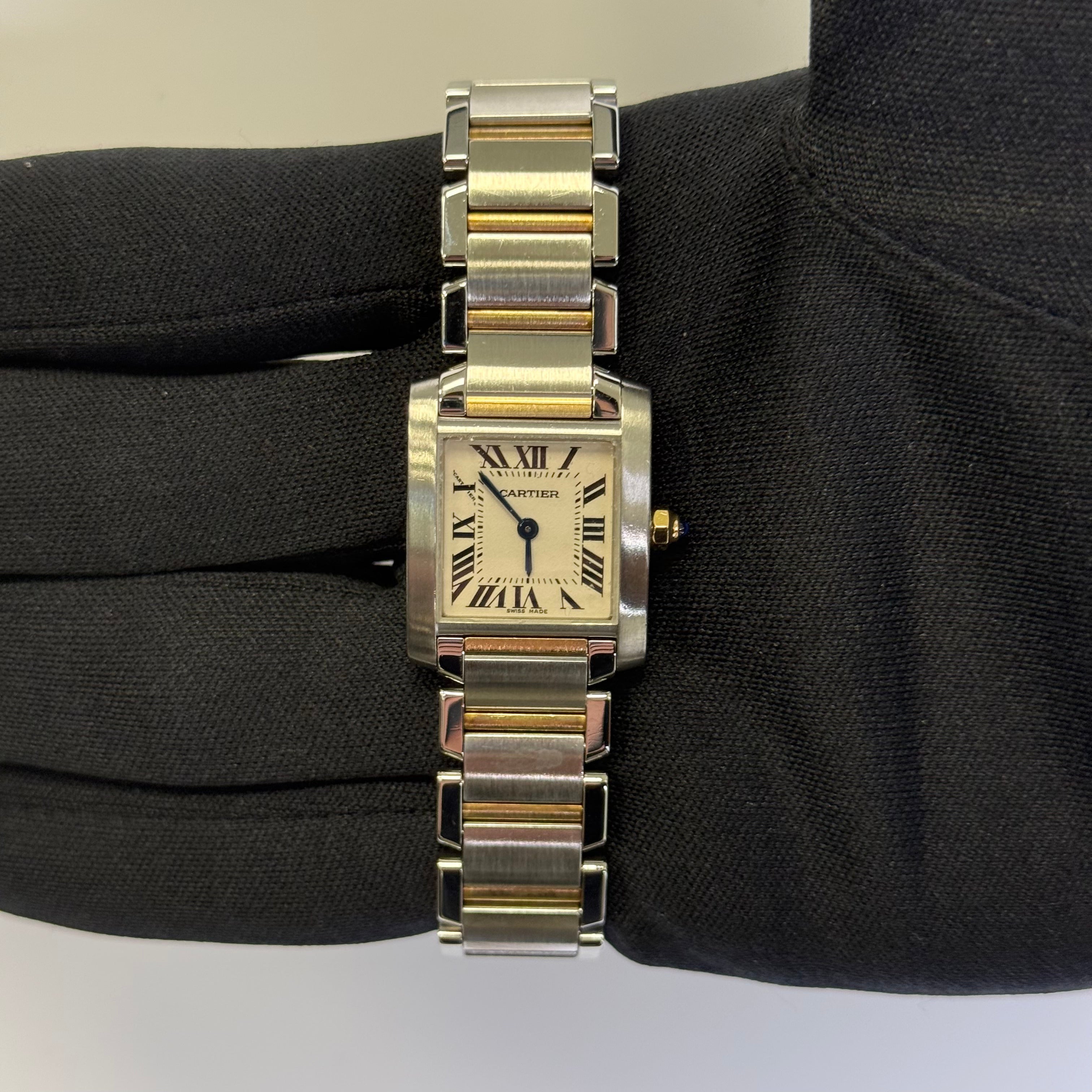 Cartier Tank 20mm White Dial Watch Ref# W51007Q4