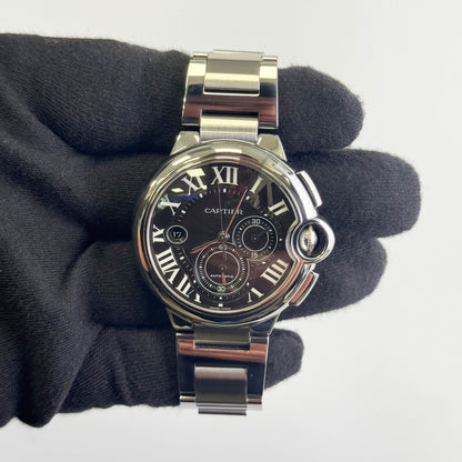 Cartier Ballon Bleu 44mm Black Dial Watch Ref# W6920025