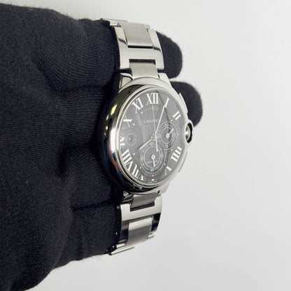 Cartier Ballon Bleu 44mm Black Dial Watch Ref# W6920025
