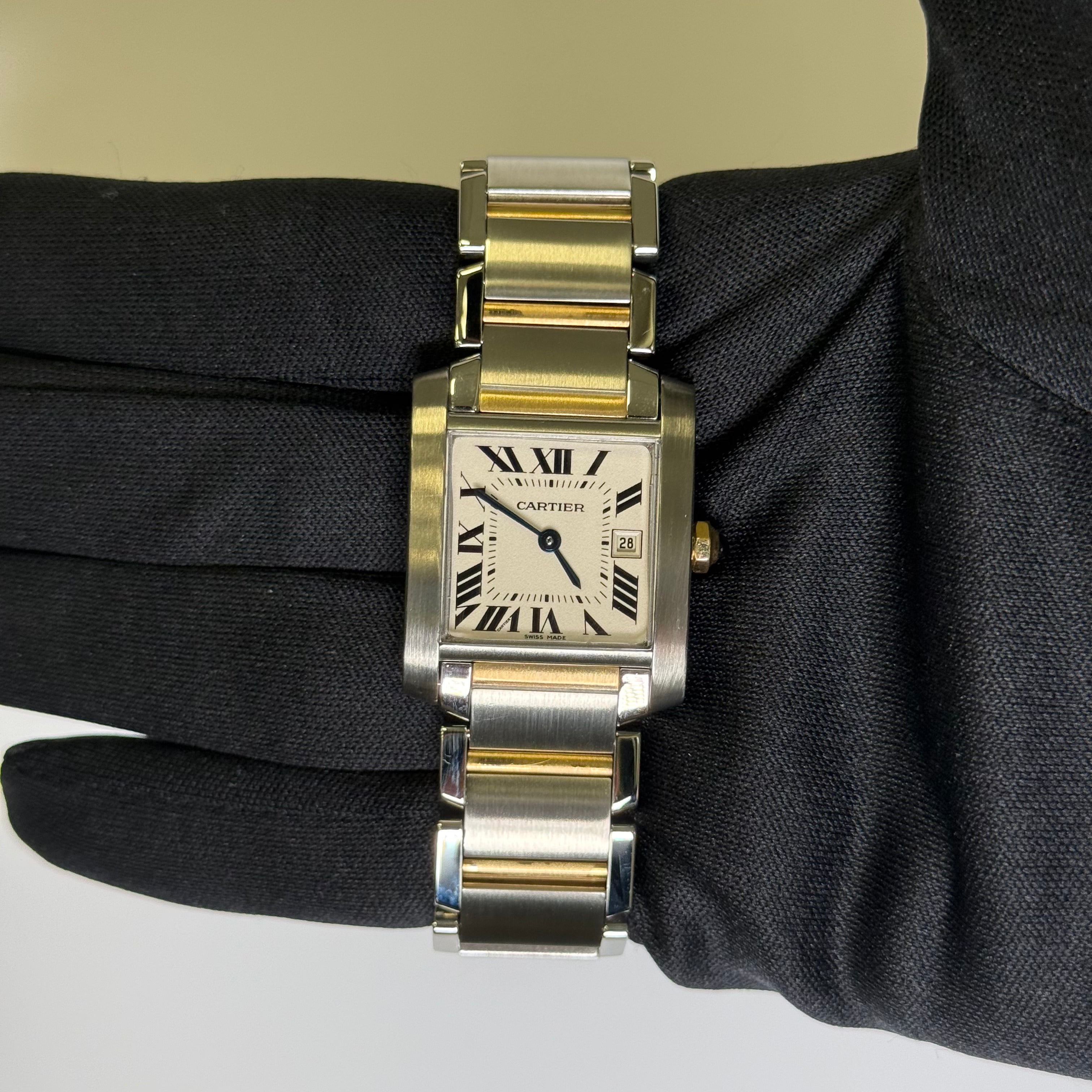 Cartier Tank 25mm White Dial Watch Ref# W51012Q4