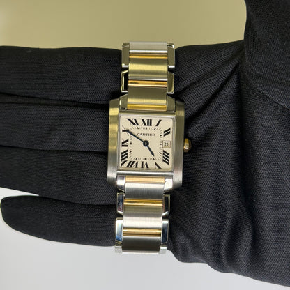 Cartier Tank 25mm White Dial Watch Ref# W51012Q4