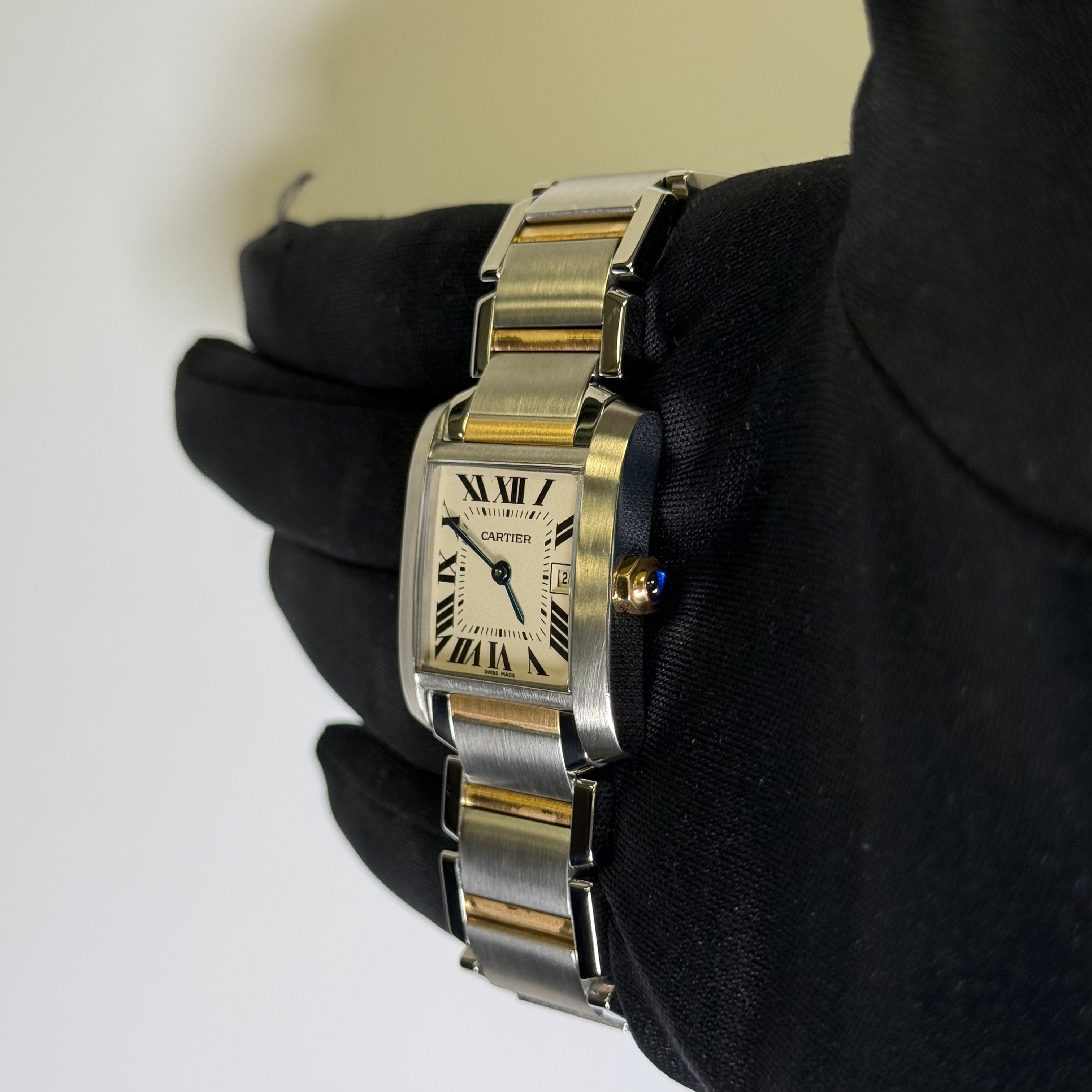 Cartier Tank 25mm White Dial Watch Ref# W51012Q4