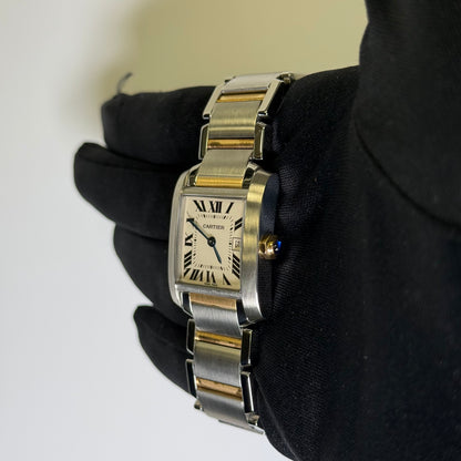 Cartier Tank 25mm White Dial Watch Ref# W51012Q4