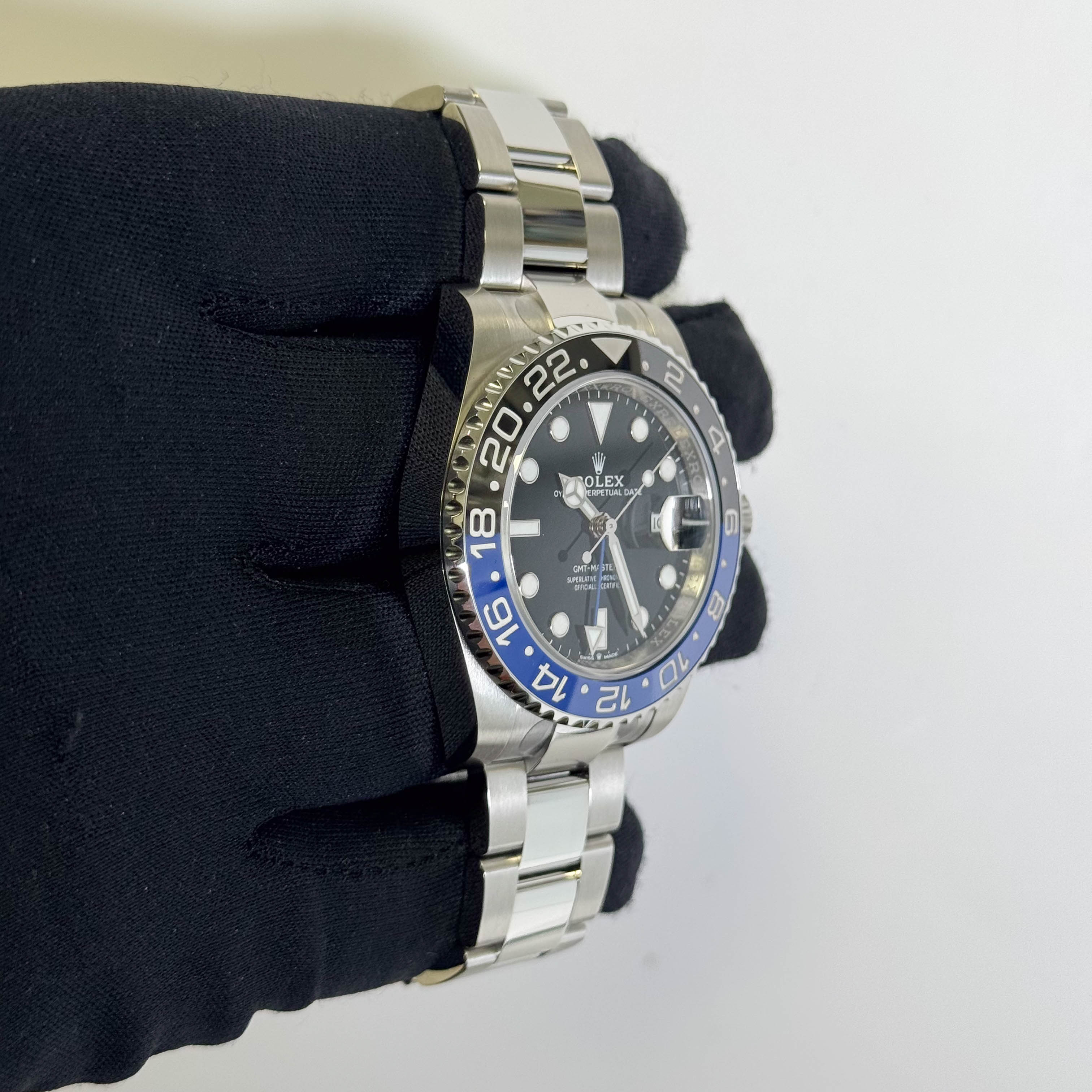 Rolex GMT-Master II 40mm Black Dot Dial Watch Ref# 126710BLNR
