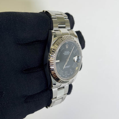 Rolex Datejust 41mm Dark Grey Dial Watch Ref# 116334