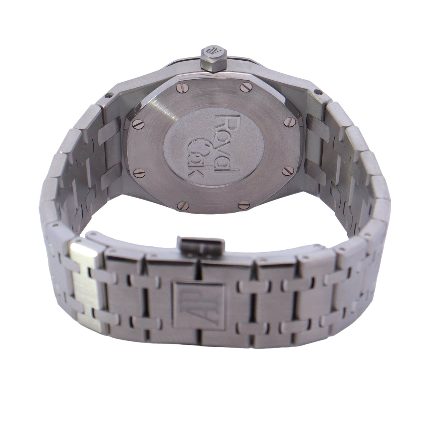 Audemars Piguet Ladies Royal Oak Stainless Steel 33mm Black Stick Dial Watch Reference #: 67650ST.OO.1261ST.01 - Happy Jewelers Fine Jewelry Lifetime Warranty