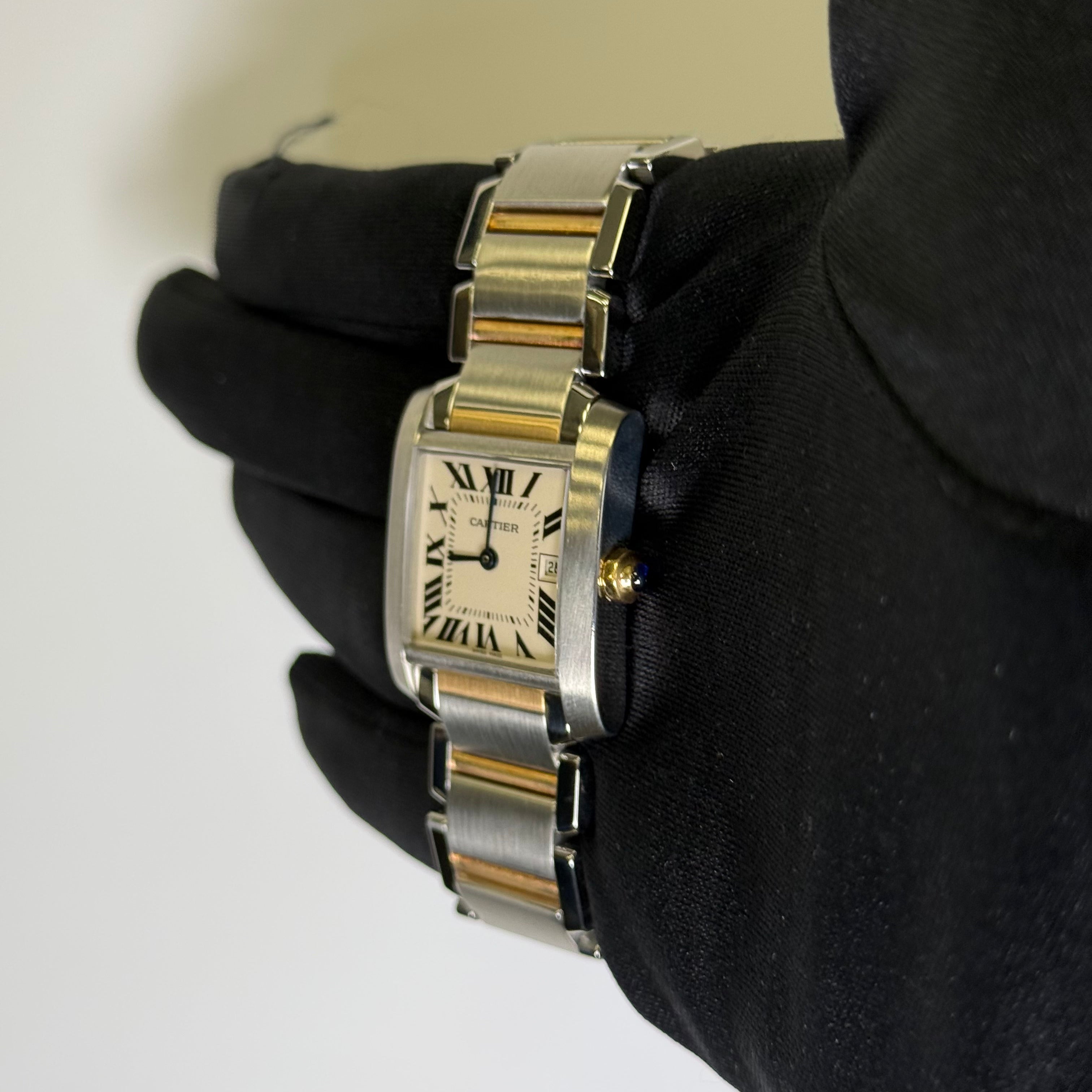 Cartier Tank 25mm White Dial Watch Ref# W51012Q4