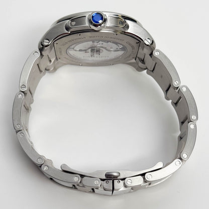 Cartier Calibre De Stainless Steel 42mm Silver Roman Dial Watch Ref# W7100015