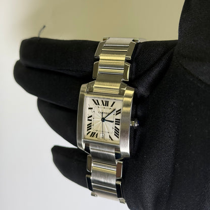 Cartier Tank 28mm White Dial Watch Ref# W51002Q3