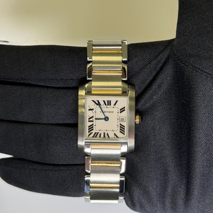 Cartier Tank 25mm White Dial Watch Ref# W51012Q4