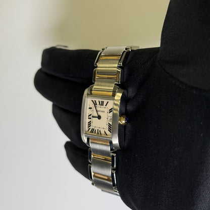 Cartier Tank 25mm White Dial Watch Ref# W51012Q4