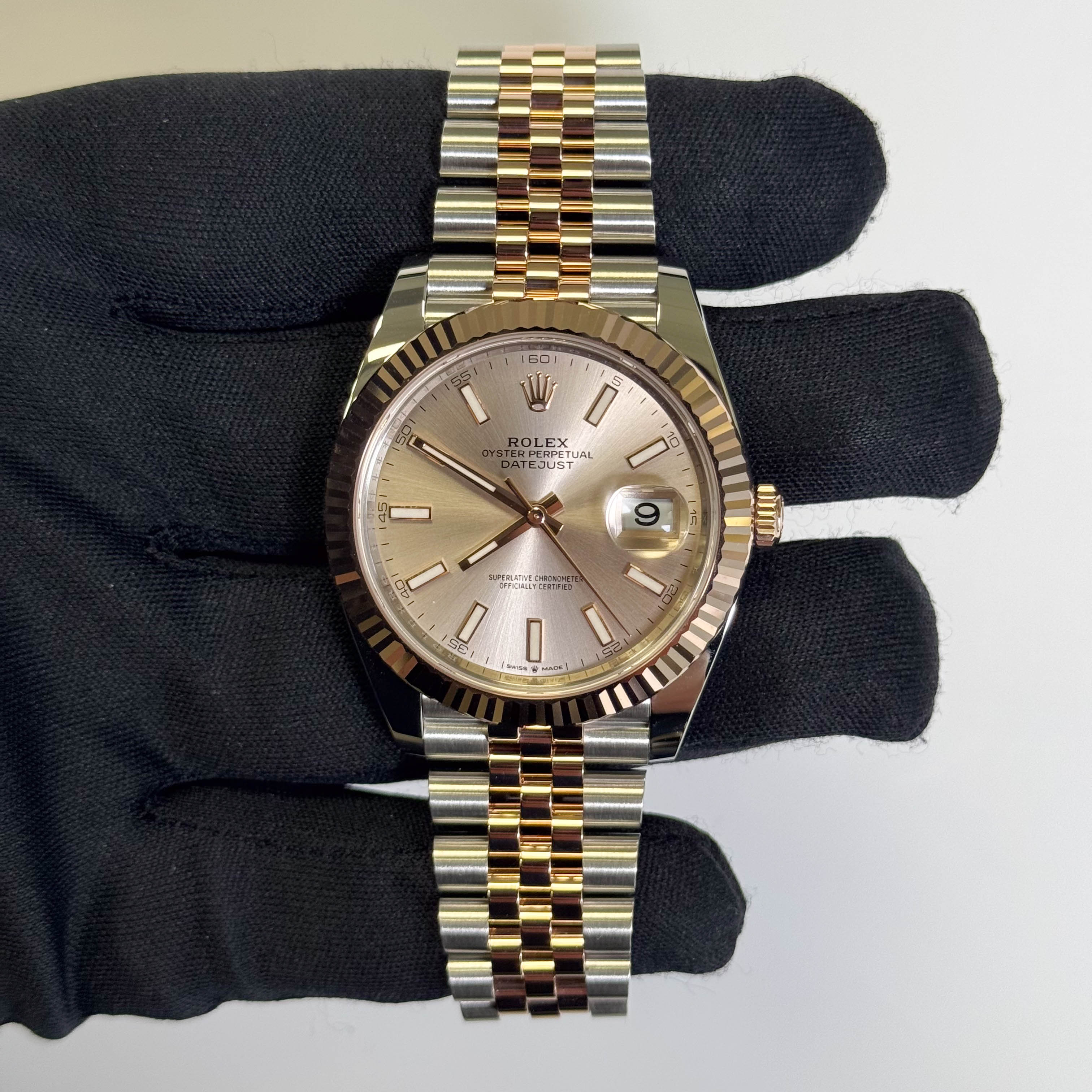Rolex Datejust 41mm Sundust Dial Watch Ref# 126331