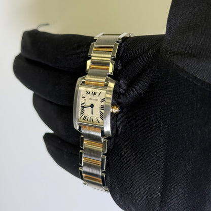 Cartier Tank 20mm White Dial Watch Ref# W51007Q4