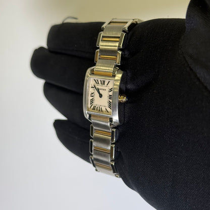 Cartier Tank 20mm White Dial Watch Ref# W51007Q4