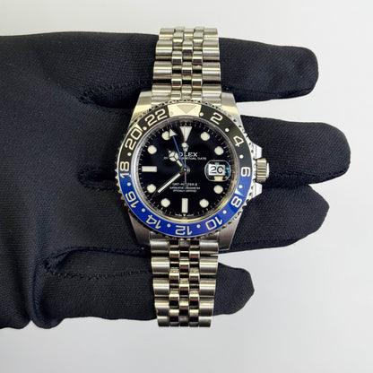 Rolex GMT-Master II "Batgirl" 40mm Black Dial Watch Ref# 126710BLNR