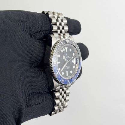 Rolex GMT-Master II "Batgirl" 40mm Black Dial Watch Ref# 126710BLNR