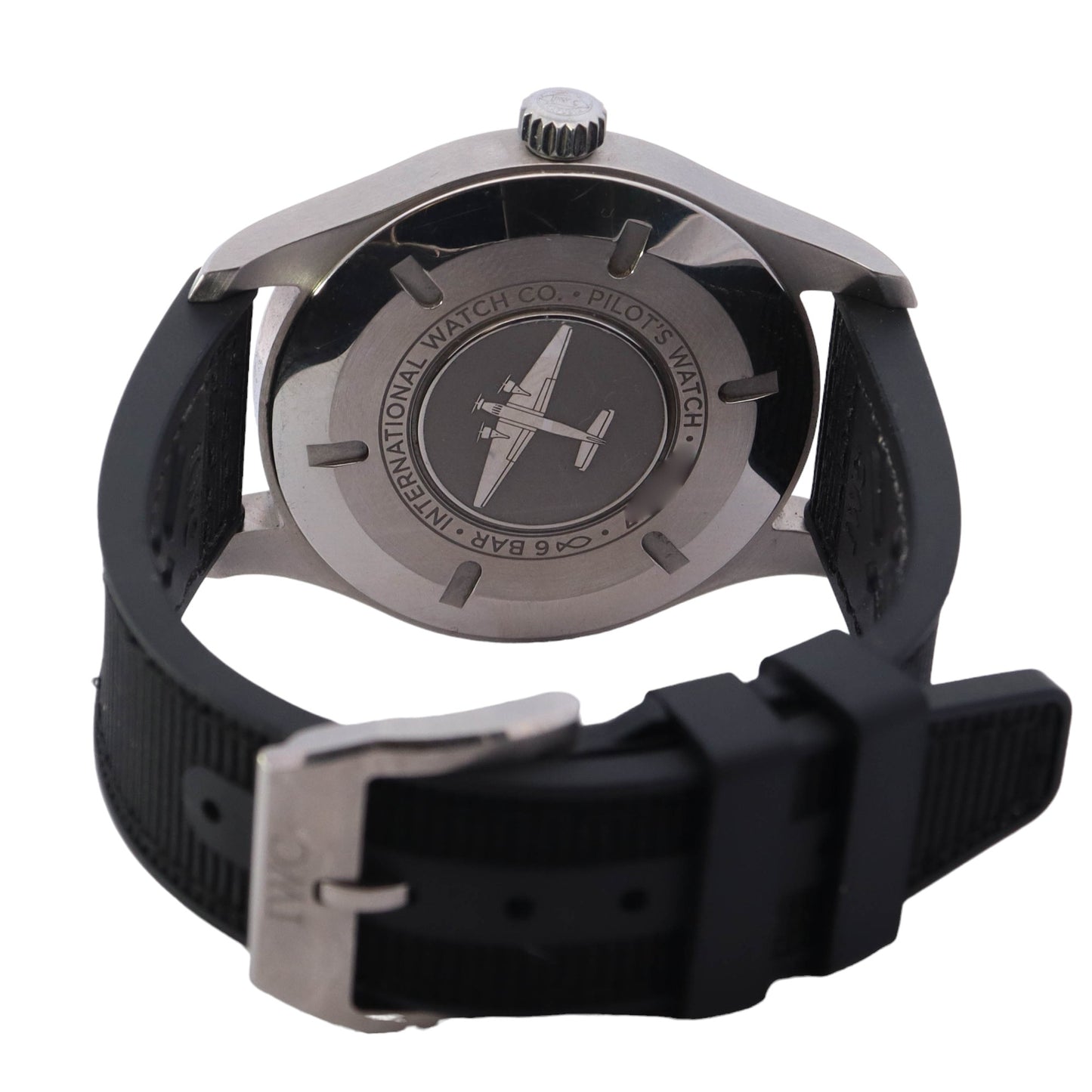 IWC Schaffhausen Men's Pilot Mark XVIII Stainless Steel 40mm Black Arabic Dial Watch Reference #: IW327009 - Happy Jewelers Fine Jewelry Lifetime Warranty
