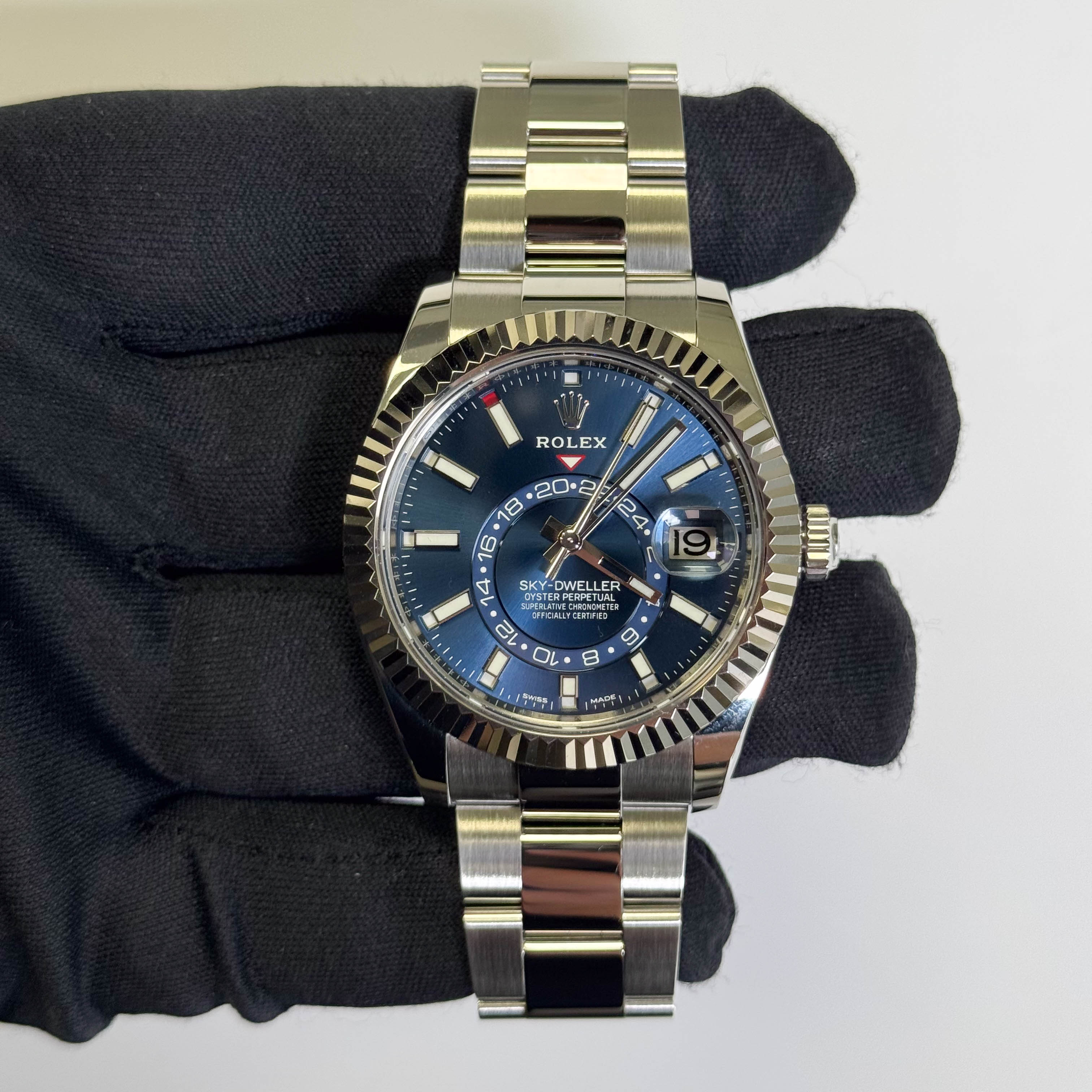 Rolex Sky-Dweller 42mm Blue Dial Watch Ref# 326934