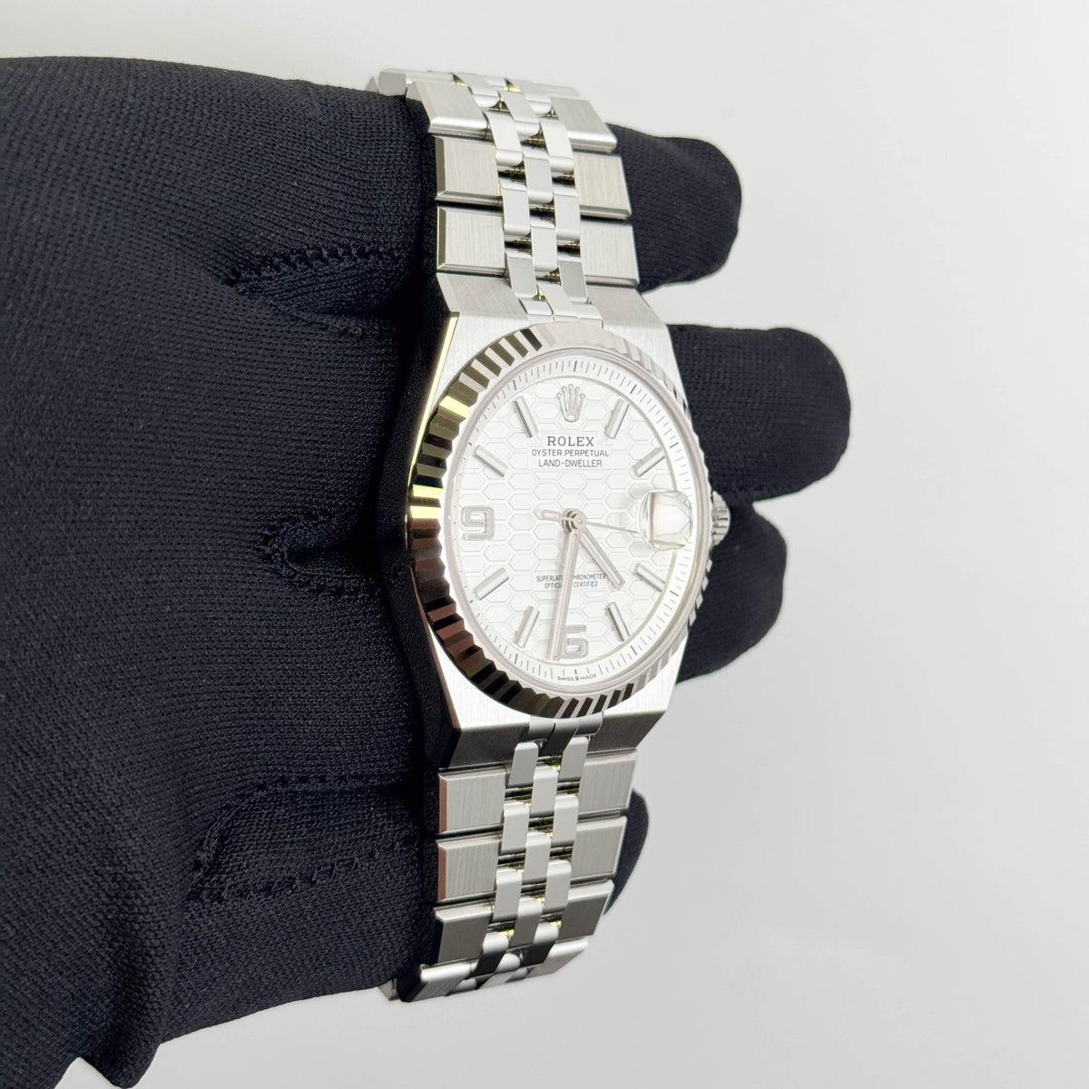 Rolex Land-Dweller 40mm White Dial Watch Ref# 127334