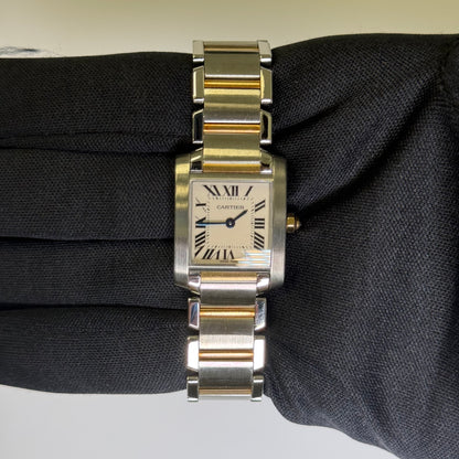 Cartier Tank 20mm White Dial Watch Ref# W51007Q4