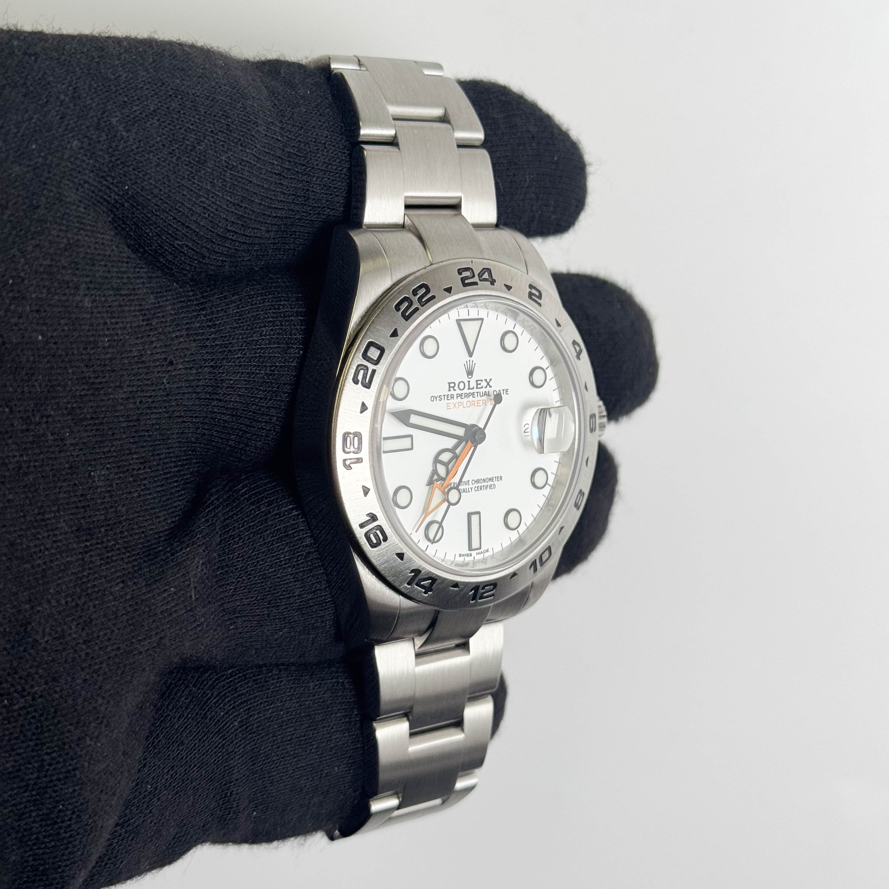 Rolex Explorer II 42mm White Dial Watch Ref# 216570