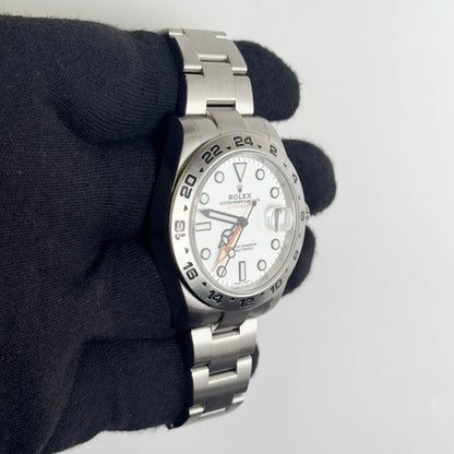 Rolex Explorer II 42mm White Dial Watch Ref# 216570