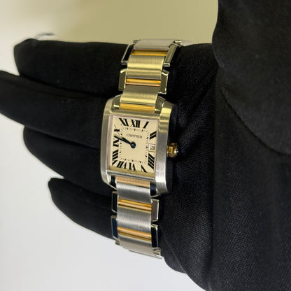 Cartier Tank 25mm White Dial Watch Ref# W51012Q4