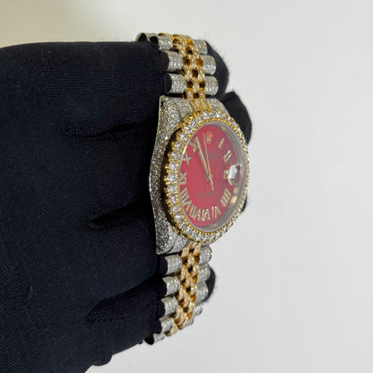 Rolex Datejust 36mm Red Stick Dial Watch Ref# 16233