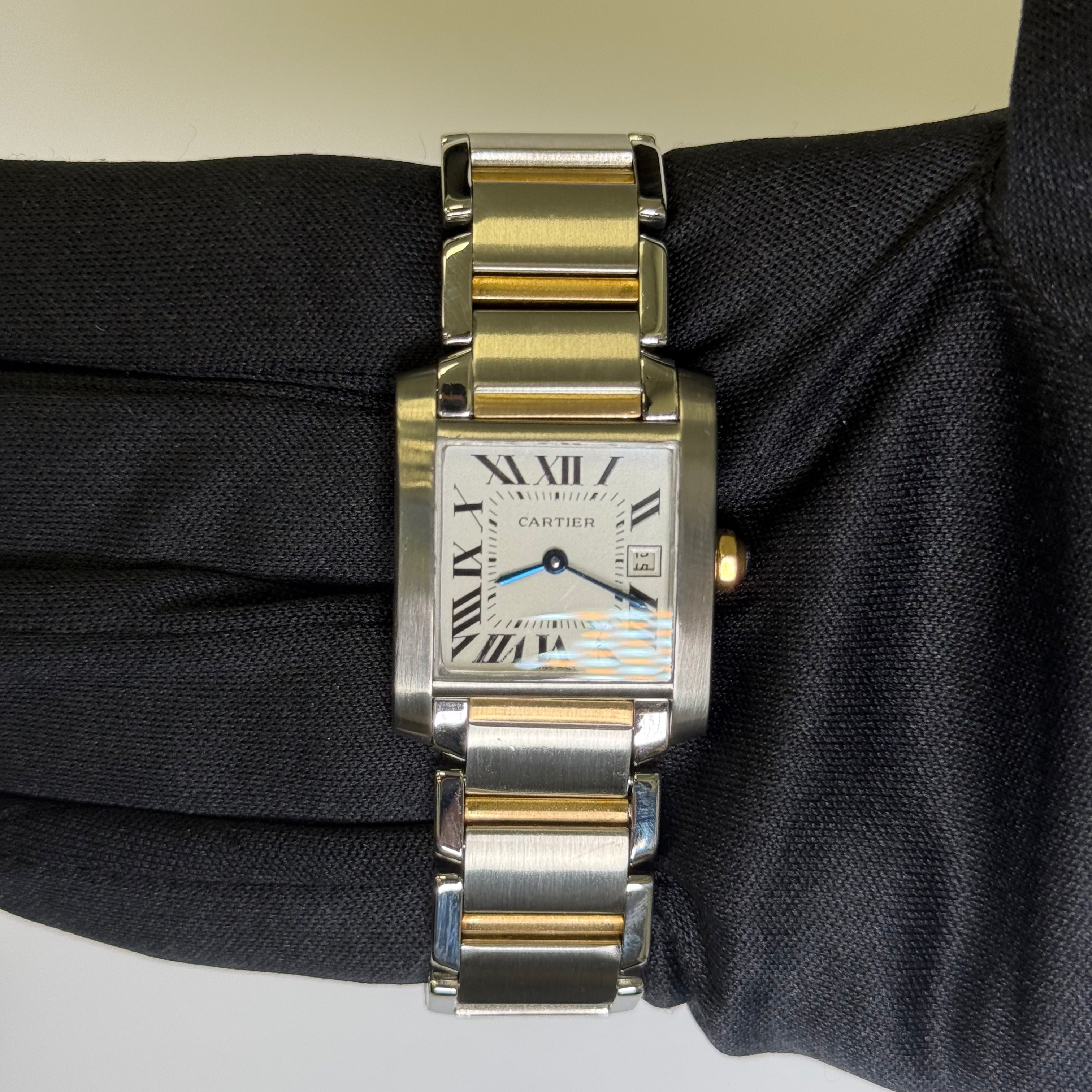Cartier Tank 25mm White Dial Watch Ref# W51012Q4