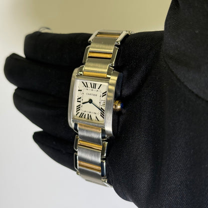 Cartier Tank 25mm White Dial Watch Ref# W51012Q4