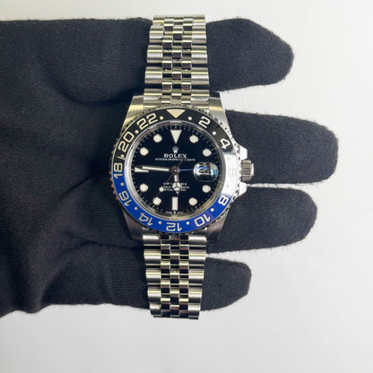 Rolex GMT-Master II "Batgirl" 40mm Black Dial Watch Ref# 126710BLNR