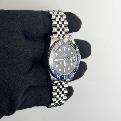 Rolex GMT-Master II "Batgirl" 40mm Black Dial Watch Ref# 126710BLNR