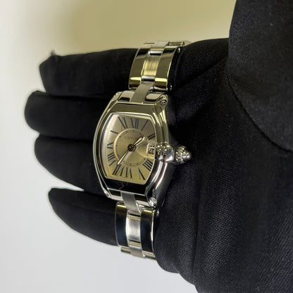 Cartier Roadster 31mm Silver Dial Watch Ref# W62016V3