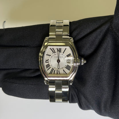 Cartier Roadster 31mm Silver Dial Watch Ref# W62016V3